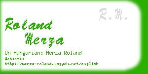 roland merza business card